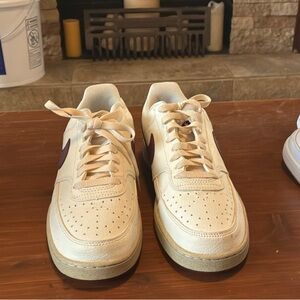 Nike Court Vision Low Next Nature Dark red and white